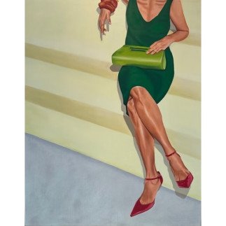 Anne-Marie Mossé – Alfombra Roja | Pintura Contemporánea y Elegancia Femenina | Galería Cindy Lecomte