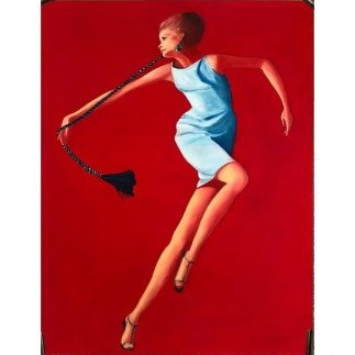 Anne-Marie Mossé – El vestido azul | Retrato femenino contemporáneo | Galería Cindy Lecomte