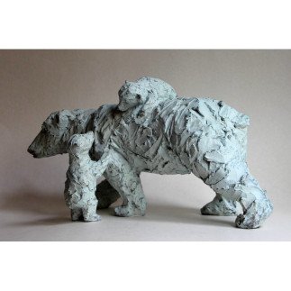 Eisscholle Story von Catherine De Kerhor – Zeitgenössische Bronzeskulptur | Cindy Lecomte Gallery