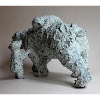 Eisscholle Story von Catherine De Kerhor – Zeitgenössische Bronzeskulptur | Cindy Lecomte Gallery