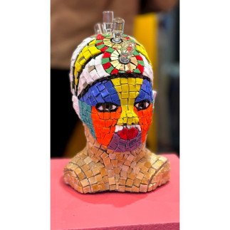 Totem Good Star – Alice Sauvage (2025) | Zeitgenössische Mosaikskulptur | Cindy Lecomte Gallery
