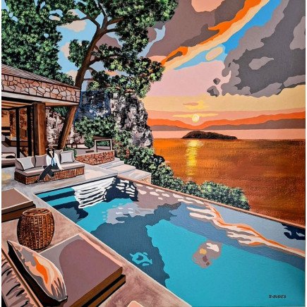 Sylvie Eudes Colorful Enchantment | Luminous Elegant Art | Cindy Lecomte Gallery